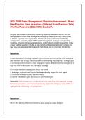 WGU D099 Sales Management Objective Assessment &vert; Brand New Practice Exam Questions &lpar;Different from Previous Sets&rpar; &vert; Verified Answers &lbrack;2026&sol;2027&rsqb;