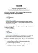 NSG 6998 APEA Post Predictor Final Exam Questions and Answers &vert; South University&vert; Latest Update