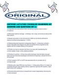 CERTIFIED LACTATION COUNSELOR EXAMINERS SET ANSWERS AND QUESTIONS SET A&period;pdf