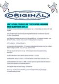 LACTATION COUNSELOR TEST PAPER ANSWERS AND QUESTIONS SET A&period;pdf