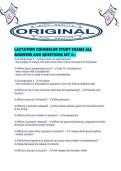 LACTATION COUNSELOR STUDY EXAMS ALL ANSWERS AND QUESTIONS SET A&period;pdf