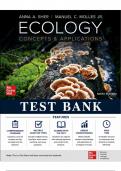 Test Bank for Ecology&colon; Concepts and Applications&comma; 9th Edition &lpar;Sher & Molles&comma; 2021&rpar; &vert; All Chapters 1&ndash;23 Covered&NewLine;
