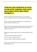 NUR166 ECPI CHAPTER 32 FINAL&NewLine;EXAM &lpar;NEW VERSION 2026&sol;2027&rpar;&NewLine;QUESTIONS WITH SOLUTIONS&NewLine;GRADED A&plus;