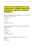 NUR166 ECPI CHAPTER 32 FINAL&NewLine;PAPER &lpar;NEW VERSION 2026&sol;2027&rpar;&NewLine;QUESTIONS AND FULL ANSWERS&NewLine;GRADED A&plus;