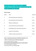 NCAA Recruiting Exam- Recruiting Rules&comma; Eligibility&comma; &NewLine;Compliance & Practice EXAM LATEST 90 QUESTIONS AND 100- &NewLine;Verified ANSWERS JUST RELEASED 