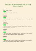 LSUS MHA 703 Quiz 5 Questions with CORRECT&NewLine;Answers &lpar;Grade A&plus;&rpar;