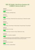 MHA 703 Module 1 Quiz Review Questions with&NewLine;CORRECT Answers &lpar;Grade A&plus;&rpar;