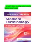 Test Bank for Medical Terminology&colon; A Short Course&comma; 10th Edition by Davi-Ellen Chabner &vert; ISBN 9780443280955