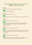 MHA 703 Module 1 Quiz Reviewv Questions with&NewLine;CORRECT Answers &lpar;Grade A&plus;&rpar;