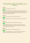 MHA 703 Module 4 Questions with CORRECT Answers&NewLine;&lpar;Grade A&plus;&rpar;
