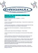 INDIANA CNA CORE REVIEWS ANSWERS AND QUESTIONS SET A&period;pd