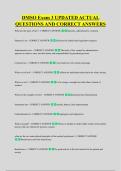 DMSO Exam 3 UPDATED ACTUAL &NewLine;QUESTIONS AND CORRECT ANSWERS