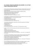 NS 119 EXAM 4 PRACTICE QUESTIONS AND ANSWERS &vert; NS 119 STUDY GUIDE & EXAM REVIEW 2026&sol;2027