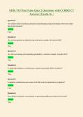 MHA 703 True False Quiz 2 Questions with CORRECT&NewLine;Answers &lpar;Grade A&plus;