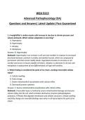 WGU D115 Advanced Pathophysiology &lpar;OA&rpar; Questions and Answers&vert; Latest Update&vert; Pass Guaranteed