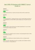 Quiz 6 MHA 703 Questions with CORRECT Answers&NewLine;&lpar;Grade A&plus;&rpar;
