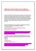SMQT Exam Practice Test Bank &vert; Surveyor Minimum Qualifications Test Actual Questions & Verified Answers