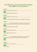 LSUS MHA 705 1 2 Power Points Module 3 Questions&NewLine;with CORRECT Answers &lpar;Grade A&plus;&rpar;