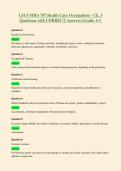 LSUS MHA 707 Health Care Occupations - Ch&period; 3&NewLine;Questions with CORRECT Answers &lpar;Grade A&plus;&rpar;