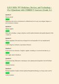 LSUS MHA 707 Medicines&comma; Devices&comma; and Technology &NewLine;Ch&period; 4 Questions with CORRECT Answers &lpar;Grade A&plus;&rpar;