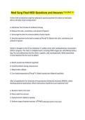 Med Surg Final HESI Questions and Answers Graded A&plus;