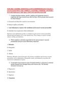 NUR 2063 &sol; NUR2063&colon; ESSENTIALS OF PATHOPHYSIOLOGY EXAM 2 &ndash;&NewLine;EXAM QUESTIONS AND CORRECT ANSWERS &lpar;VERIFIED ANSWERS&rpar; &NewLine;PLUS RATIONALE &vert; 2027 Q&A &vert; INSTANT DOWNLOAD PDF