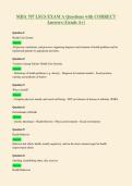 MHA 707 LSUS EXAM A Questions with CORRECT&NewLine;Answers &lpar;Grade A&plus;&rpar;
