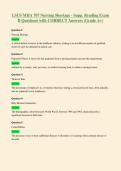 LSUS MHA 707 Nursing Shortage - Supp&period; Reading Exam&NewLine;B Questions with CORRECT Answers &lpar;Grade A&plus;&rpar;