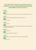 Package Deal-&semi;&semi;LSUS MHA 707  Exams with CORRECT Answers 