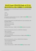 IB 439 Exam UPDATED Study ACTUAL &NewLine;QUESTIONS AND CORRECT ANSWERS