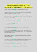 IB 439 Exam UPDATED ACTUAL &NewLine;QUESTIONS AND CORRECT ANSWERS