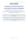 WGU D518 Challenges in Community Healthcare &vert; 50 Case Studies & Leadership Scenarios &vert; Stakeholder Collaboration&comma; Health Equity & Program Evaluation &vert; 2026&sol;2027