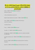 BUAL 2650 Final Exam UPDATED Study &NewLine;ACTUAL QUESTIONS AND CORRECT &NewLine;ANSWERS