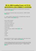 BUAL 2600 Gramling Exam 1 ACTUAL &NewLine;QUESTIONS AND CORRECT ANSWERS