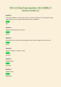 MUS 121 Final Exam Questions with CORRECT&NewLine;Answers &lpar;Grade A&plus;&rpar;
