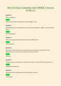 MUS 121 Final v1 Questions with CORRECT Answers&NewLine;&lpar;Grade A&plus;&rpar;