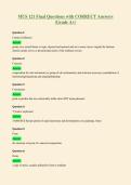 MUS 121 Final Questions with CORRECT Answers&NewLine;&lpar;Grade A&plus;&rpar;