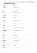 Nursing Abbreviations &ndash; Comprehensive Medical Terminology & Clinical Abbreviation Study Guide&NewLine;