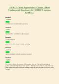 &lpar;MUS-121&rpar; Music Appreciation - Chapter 1 Music&NewLine;Fundamentals Questions with CORRECT Answers&NewLine;&lpar;Grade A&plus;&rpar;