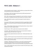 PSYC 2450 - Midterm 1 Questions with Verified Answers &lpar;2026&sol;2027&rpar;&NewLine;