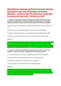 Nabip Medicare Advantage Certification Final Exam Questions &NewLine;And Answers&vert; Exam Prep &vert;All Questions And Answers &NewLine;2026&sol;2027 &vert; Verified Answers Plus Rationales &vert; Graded Q&A &NewLine;Comprehensive Study Guide &vert; Verified Latest 2027 