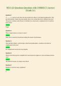 MUS 121 Questions Questions with CORRECT Answers&NewLine;&lpar;Grade A&plus;&rpar;