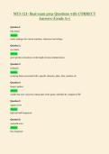 MUS 121- final exam prep Questions with CORRECT&NewLine;Answers &lpar;Grade A&plus;&rpar;