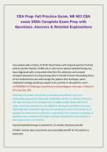 NR 603 CEA Prep Master Study Guide 2026 &vert; Full Practice Exam&colon; Advanced Clinical Diagnosis Questions&comma; Answers & Detailed Explanations &lpar;Chamberlain University Graded A&plus;&rpar;
