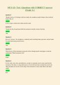 MUS 121- Test 1 Questions with CORRECT Answers&NewLine;&lpar;Grade A&plus;&rpar;