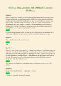 MUS 121 Final Questions with CORRECT Answers&NewLine;&lpar;Grade A&plus;&rpar;