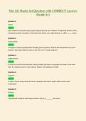 Mus 121 Master Set Questions with CORRECT Answers&NewLine;&lpar;Grade A&plus;&rpar;
