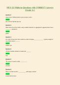 MUS 121 Midterm Questions with CORRECT Answers&NewLine;&lpar;Grade A&plus;&rpar;