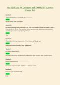 Mus 121 Exam 5-6 Questions with CORRECT Answers&NewLine;&lpar;Grade A&plus;&rpar;