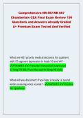 NR 667 CEA Final Exam Comprehensive Review &vert; 190 Premium Practice Questions and Answers &lpar;Chamberlain University Graded A&plus; Tested & Verified Guide&rpar;